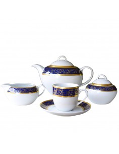 Serviciu Cafea 15 piese Capricio Albastru