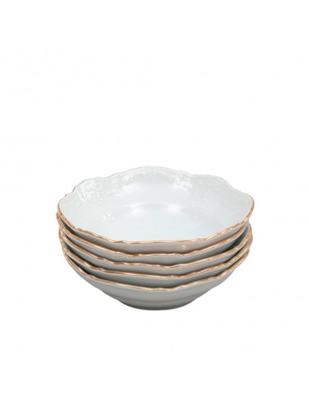 Set Boluri 16 cm 6 Piese Berlin Premium Rand Aur