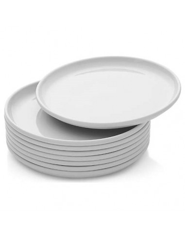 Farfurii Întinse Albe din Portelan, linia Bilbao