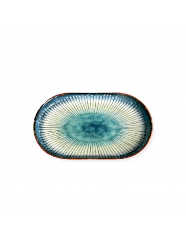 Platou Oval din Portelan 25 x 15 cm Blue Moon