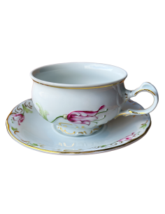 Ceasca Ceai cu Farfurioara Tulip Pink