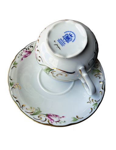 Ceasca Ceai cu Farfurioara Tulip Pink