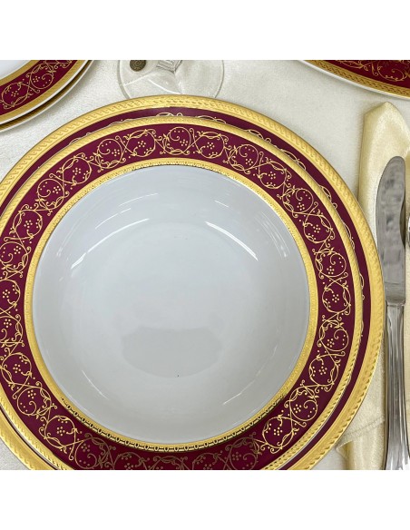 Set Farfurii 18 piese Capricio Rosu