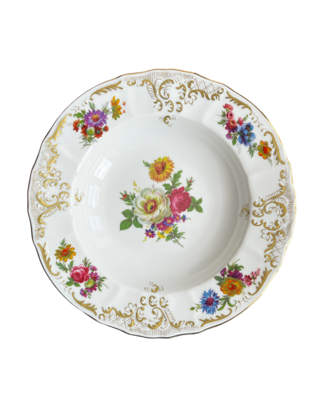 Farfurie adanca 23 cm Berlin Premium Meissen Flowers
