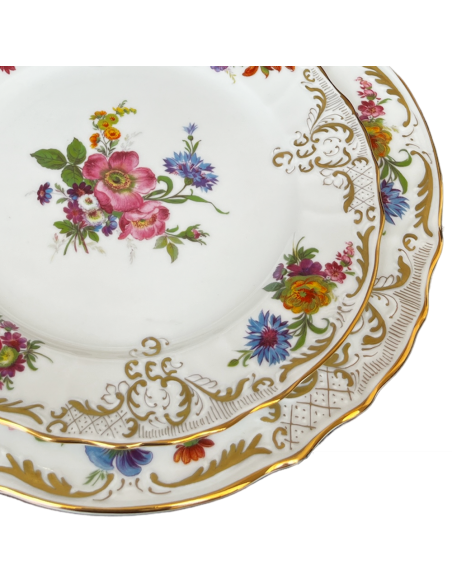 Detaliu Farfurii Berlin Premium Meissen Flowers