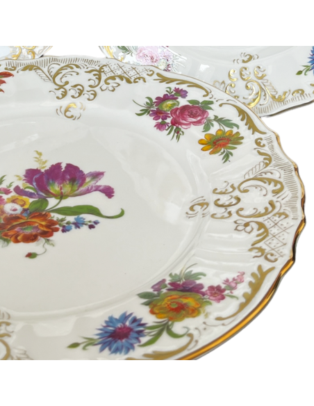Detaliu Farfurii Berlin Premium Meissen Flowers
