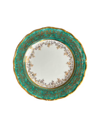 Farfurie Desert Angelique Smarald Gold