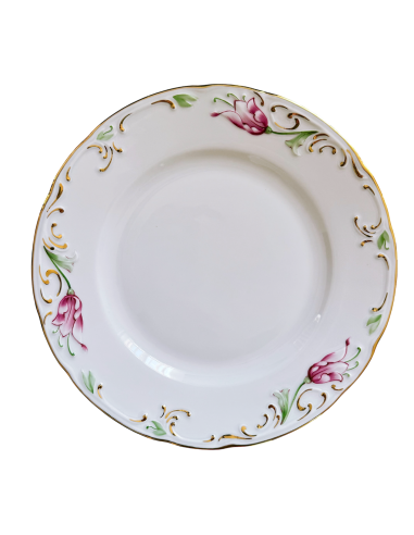 Farfurie intinsă Tulip - Pictură Manuală, Portelan Premium