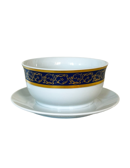 Sosiera 400 ml, cu suport, Capricio Albastru