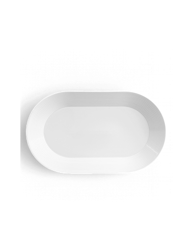 Platou Oval 32x30 cm, Lea