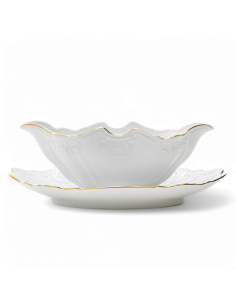 Sosiera Ovala Din Portelan 525 ml, Berlin Rand Aur