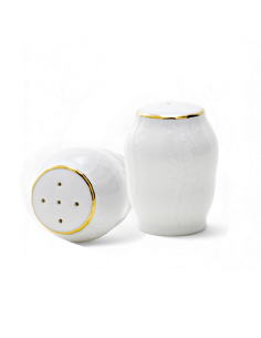 Set Sare si Piper din Portelan, Berlin Premium Rand Aur