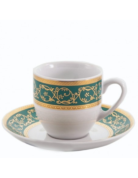 Serviciu Cafea 15 piese Capriccio Verde