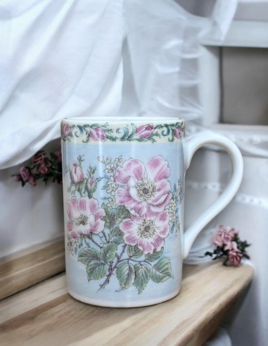 Ceasca Lapte 320ml, Laura, Bd Floral Fond Pastel