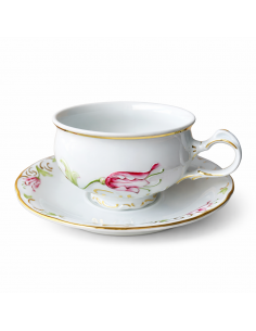 Ceasca Ceai cu Farfurioara Tulip Pink