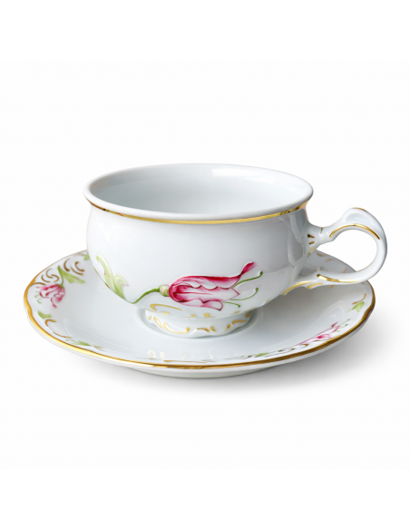 Ceasca Ceai cu Farfurioara Tulip Pink