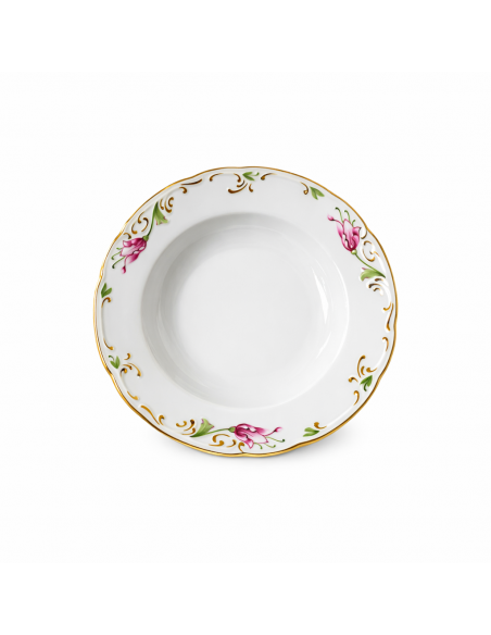 Farfurie adanca Tulip Pink Pictură Manuală, Portelan Premium