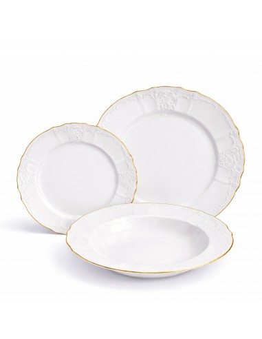 Set Farfurii 18 Piese – Berlin Premium Rand Aur