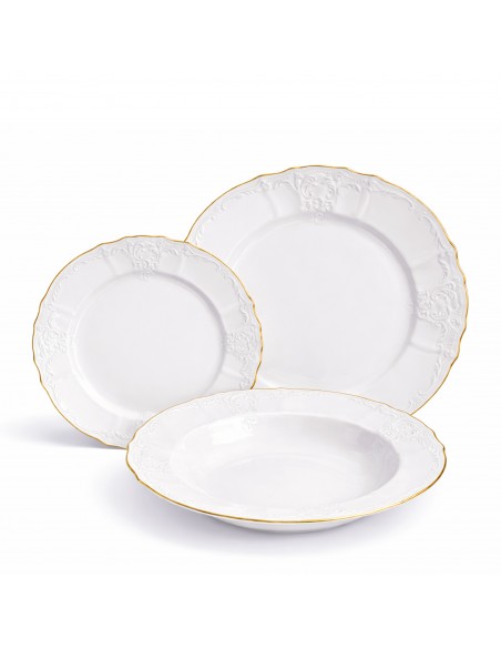 Set Farfurii 18 Piese – Berlin Premium Rand Aur