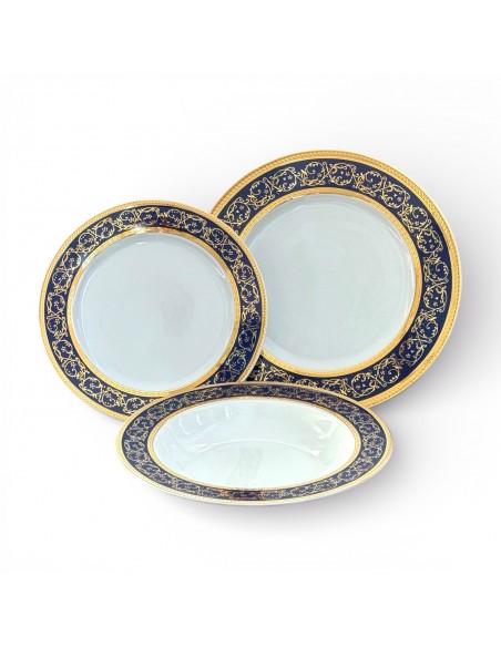 Set Farfurii 18 Piese Capriccio Albastru