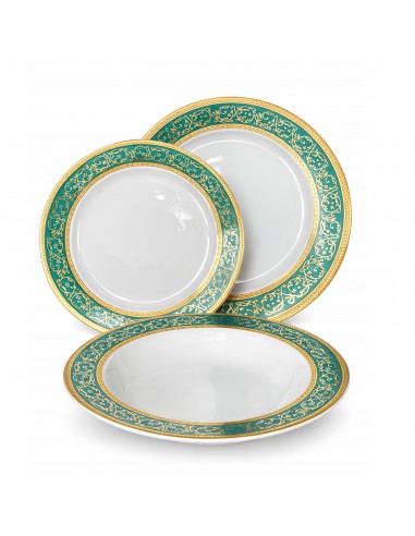 Set Farfurii 18 piese Capriccio Verde