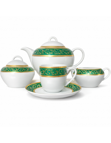 Serviciu Cafea 15 piese Capriccio Verde
