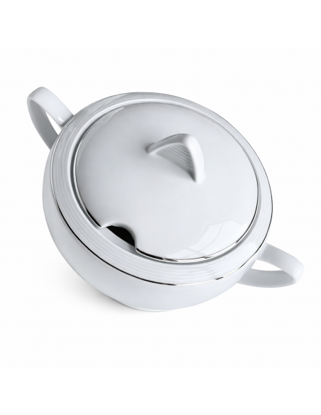 Supieră cu Capac 2700 ml Lea Linii Platină