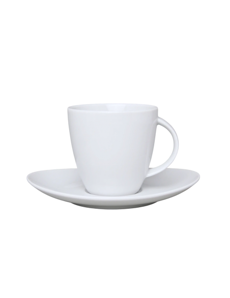 Ceașcă 220 ml cu Farfurioară 16 cm Los, Albe