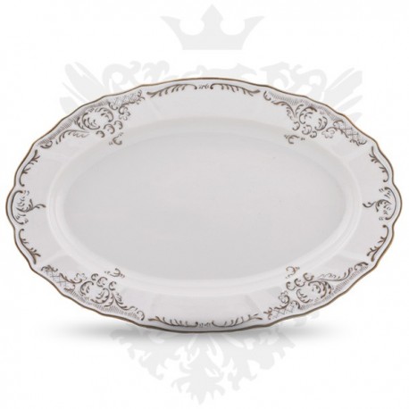 Platou oval Berlin Ivoire