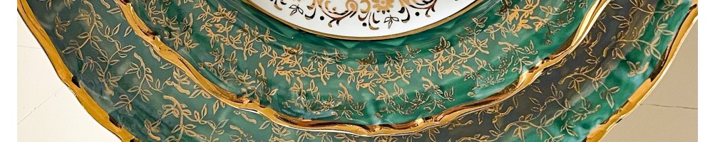 Angelique Smarald Gold - Luxury Porcelain